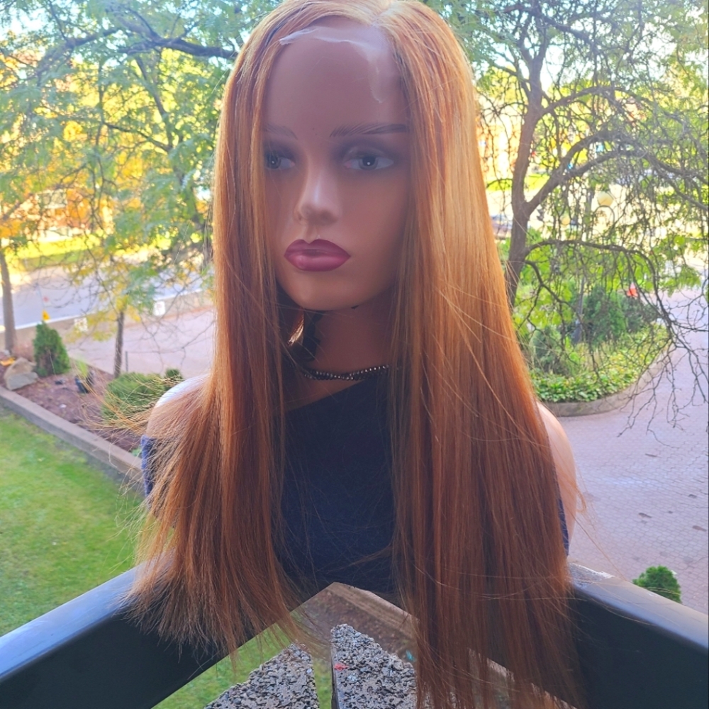 Vietnam hair Closure luxury wig 20"